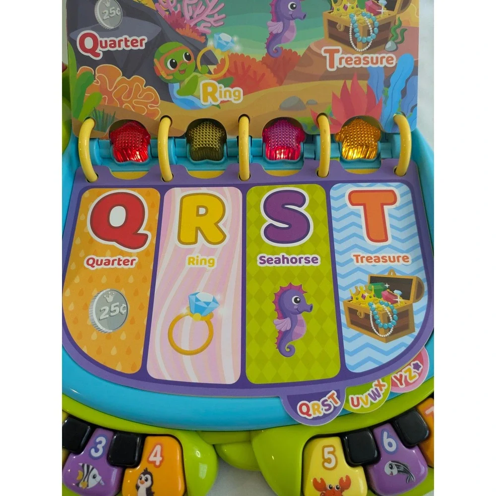 VTech Touch & Teach Sea Turtle Interactive Learning Toy ABCs Numbers Music Works